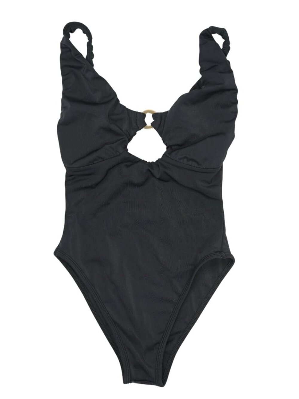 Gooseberry Intimates Cutout One Piece Swimsuit in Black